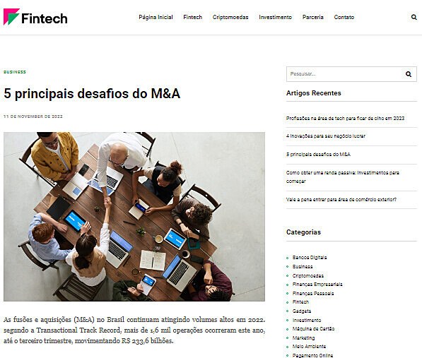 5 principais desafios do M&A